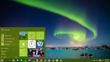 Aurora Borealis windows theme