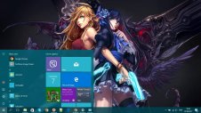 Anime Girl Fight windows theme