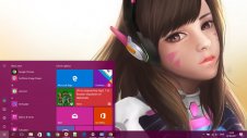 D.Va (Overwatch) windows theme