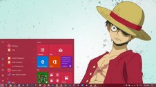 Monkey D. Luffy windows theme