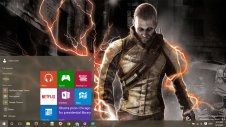 Infamous 2 windows theme