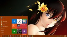 Anime Girl windows theme
