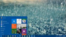 Rain windows theme