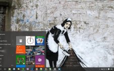 Banksy win10 theme