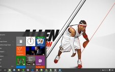 Allen Iverson win10 theme