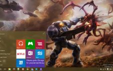 Starcraft 2 win10 theme