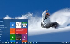 Snowboarding win10 theme