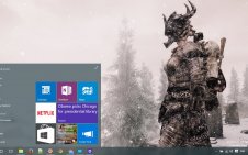 The Elder Scrolls V Skyrim win10 theme