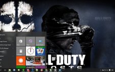 COD Ghost win10 theme