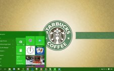 Starbucks win10 theme