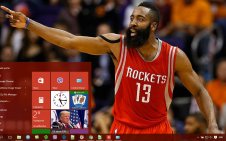 James Harden win10 theme