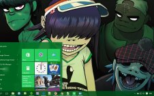 Gorillaz win10 theme