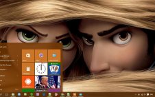 Tangled win10 theme