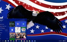 Patriotic win10 theme