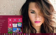 Demi Lovato win10 theme