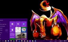 Charizard win10 theme