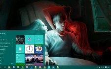 Ghost  win10 theme