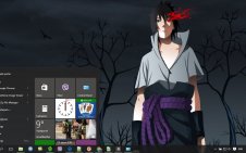 Sasuke Uchiha win10 theme