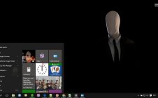 Slender Man win10 theme