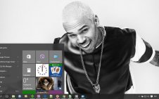 Chris Brown win10 theme