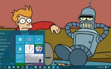 Futurama win10 theme