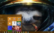 Sloth win10 theme