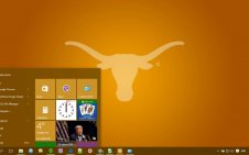 Texas Longhorns win10 theme