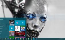 Robot win10 theme