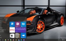 Bugatti Veyron win10 theme