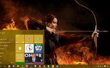 Catching Fire win10 theme