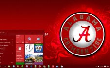 Alabama Crimson Tide win10 theme