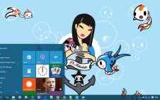 Tokidoki win10 theme