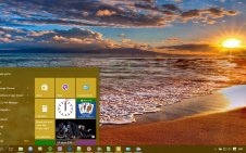 Sunrise win10 theme