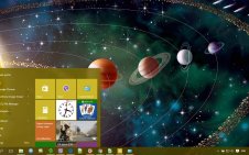 Solar System win10 theme