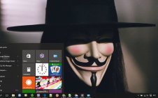 V for Vendetta win10 theme