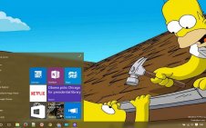 Simpsons win10 theme