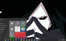 Madara Uchiha win10 theme