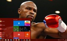 Floyd Mayweather win10 theme