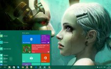 Cyborg win10 theme