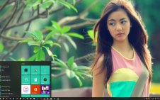 Beautiful Girl win10 theme