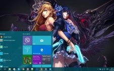 Anime Girl Fight win10 theme