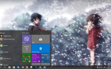 Erased (Boku dake ga Inai Machi) win10 theme