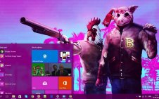 Hotline Miami win10 theme