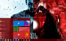 Captain America: Civil War win10 theme