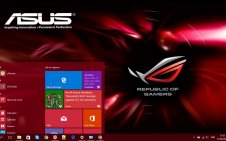 Asus ROG (Republic of Gamers) win10 theme