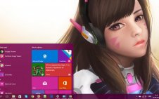 D.Va (Overwatch) win10 theme