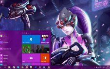 Widowmaker (Overwatch) win10 theme