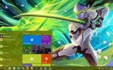 Genji (Overwatch) win10 theme