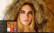 Cara Delevingne win10 theme