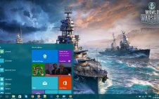 World of Warships win10 theme